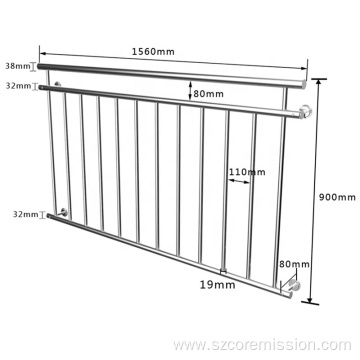 Anti Rust Stainless Steel Indoor Balcony Railing